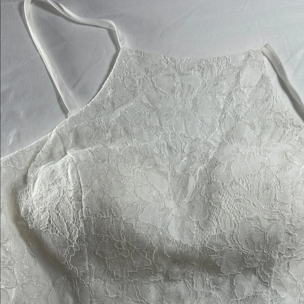 Speechless White Strapless Lace Cocktail Dress‎